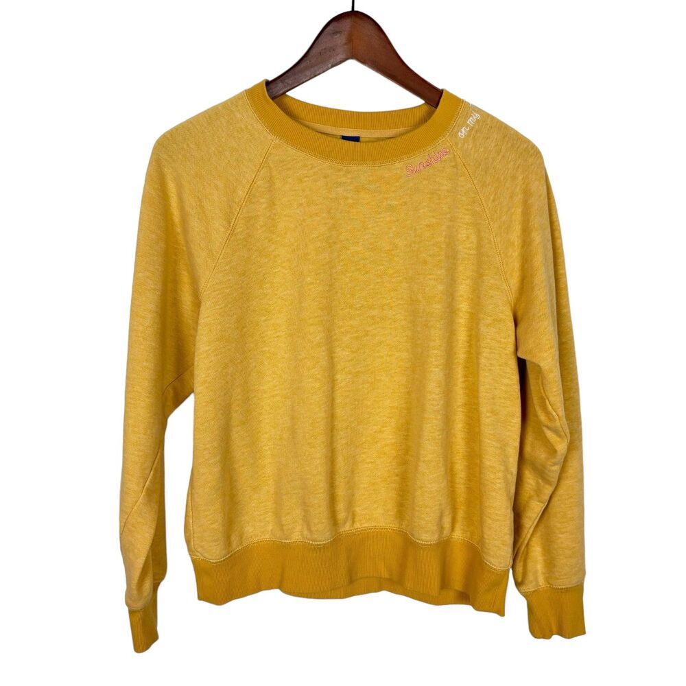 Old Navy Yellow Sunshine on my mind Crewneck Sweatshirt Women’s Medium